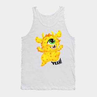 Cute Happy Monster “Yeah!” Tank Top